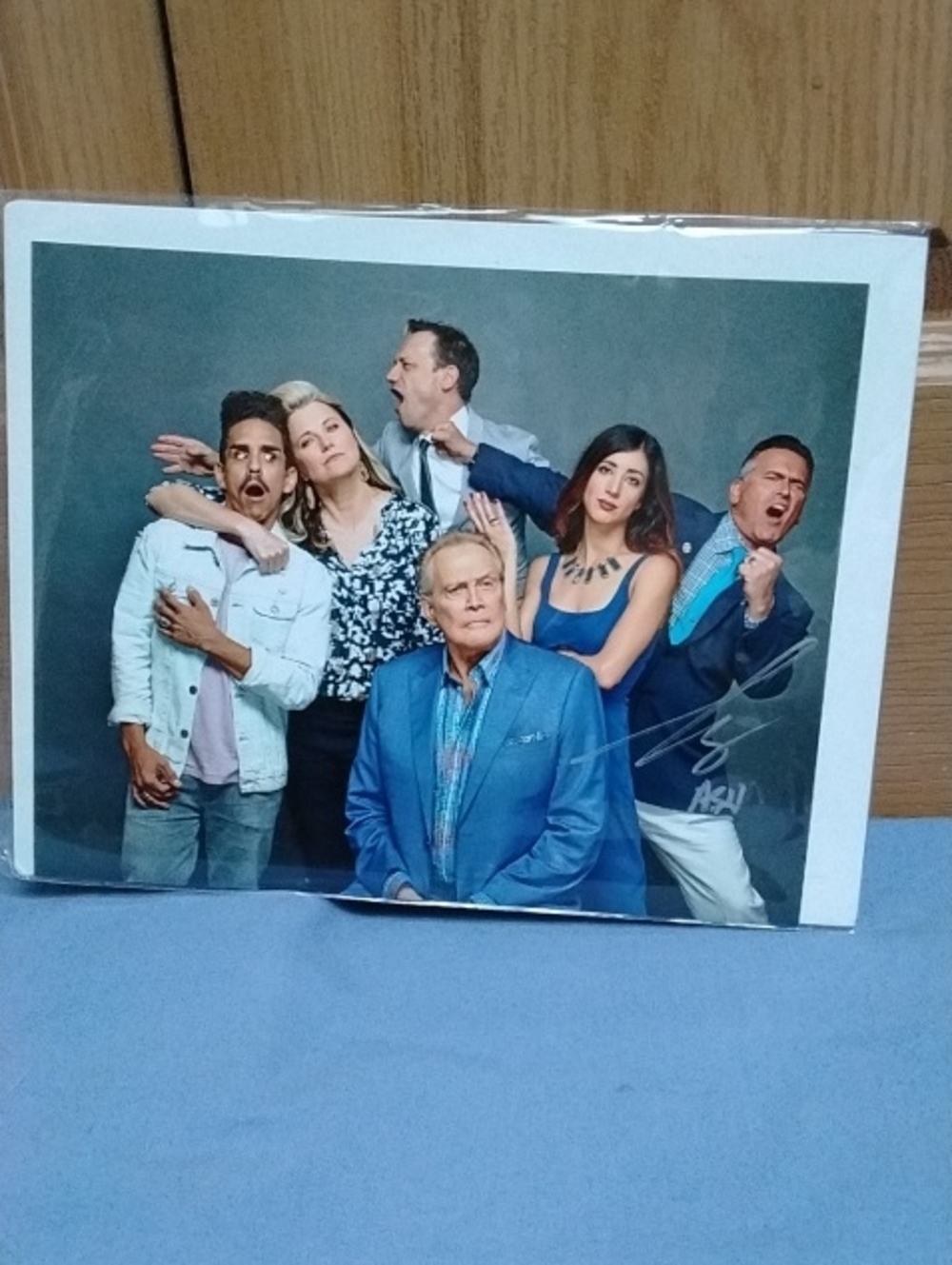 Blue Group Portrait Wall Art Print - Home Accents